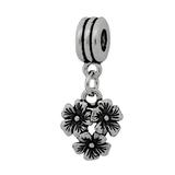 Alloy Flower Dangle European Beads PBD094 VNISTAR Alloy Dangle Charms