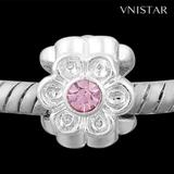 Vnistar metal flower european beads PBD1372 PBD1372 VNISTAR Alloy European Beads