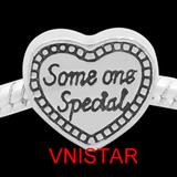 Vnistar Alloy Heart Some One Special European Beads PBD138 PBD138 VNISTAR Alloy Plain Beads