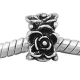 Vnistar antique silver european flower beads PBD1606 PBD1606 VNISTAR Alloy European Beads