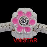 Vnistar enamel flower beads PBD1854 PBD1854 VNISTAR Metal Charms