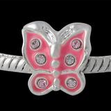 Vnistar Alloy Butterfly Stone European Beads PBD2281 PBD2281 VNISTAR Metal Charms