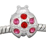 Vnistar Allloy Crystal ladybug European Beads PBD233 PBD233 VNISTAR Alloy European Beads