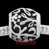 Vnistar antique silver metal european beads PBD2559 PBD2559 VNISTAR Alloy Plain Beads