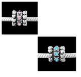 Alloy Crystal European Beads PBD2722 VNISTAR Alloy Crystal Stone Beads