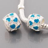 Vnistar Alloy Heart Enamel European Beads PBD3113 PBD3113 VNISTAR Alloy Enamel Beads