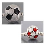 European beads, football shaped bead, large hole bead, PBD3251 PBD3251 VNISTAR Alloy Enamel Beads