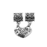 Alloy Sister European Beads PBD331 VNISTAR Alloy Dangle Charms