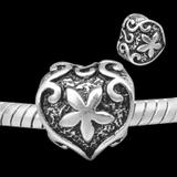 Vnistar Alloy Heart shaped European Beads PBD3482 PBD3482 VNISTAR Old Products