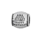 vnistar antique silver plated happy birthday beads PBD3506 PBD3506 VNISTAR Alloy European Beads