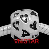 Vnistar Alloy Heart European Beads PBD3630 PBD3630 VNISTAR Metal Charms