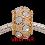 Vnistar crystal ball beads PBD3653 PBD3653 VNISTAR Alloy Crystal Stone Beads