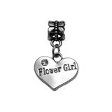 vnistar european style Flower Girl dangle charm beads PBD432 PBD432 VNISTAR Alloy European Beads