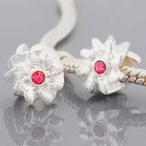 Vnistar crystal flower beads european beads PBD454 PBD454 VNISTAR Metal Charms