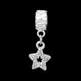 Vnistar crystal star dangle beads PBD516 PBD516 VNISTAR Metal Charms
