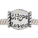 Vnistar metal alloy european faith love hope beads PBD710 PBD710 VNISTAR Alloy Plain Beads