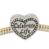 Vnistar metal european celebrate life heart charms PBD742 PBD742 VNISTAR Alloy Plain Beads