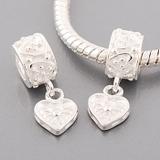 Vnistar alloy heart dangle charm bead PBD776 PBD776 VNISTAR Alloy Dangle Charms