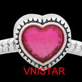 Vnistar enamel heart european beads PBD833 PBD833 VNISTAR Alloy Enamel Beads