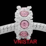 Vnistar birthstone european style spacer beads PBD850 PBD850 VNISTAR Alloy Crystal Stone Beads