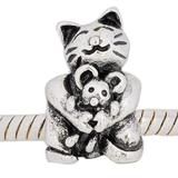 Vnistar metal alloy european cat and mouse beads PBD852 PBD852 VNISTAR Metal Charms