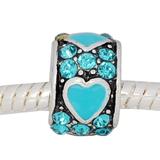 Vnistar crystal heart beads PBD892 PBD892 VNISTAR Alloy European Beads