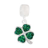 Vnistar green shamrock dangle charms PBD908 PBD908 VNISTAR Metal Charms