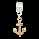 Vnistar two tone anchor dangle charm bead PBD916 PBD916 VNISTAR Alloy Dangle Charms