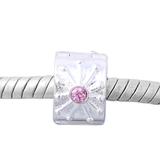 Vnistar metal alloy pink crystal stopper PC018 PC018 VNISTAR Stoppers