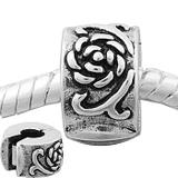 Vnistar metal alloy flower stopper PC173 PC173 VNISTAR Alloy European Beads