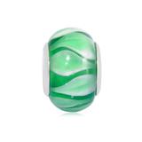 Vnistar green european glass beads PGB018 PGB018 VNISTAR Alloy European Beads