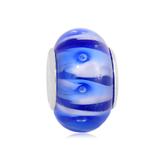 Vnistar blue european glass beads PGB020 PGB020 VNISTAR Copper Core Glass Beads