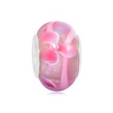 Vnistar Copper core light pink glass beads PGB107 PGB107 VNISTAR Alloy European Beads