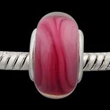 Vnistar pink european glass beads PGB326 PGB326 VNISTAR Copper Core Glass Beads