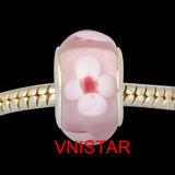 Vnistar Copper core light purple glass beads PGB350 PGB350 VNISTAR Alloy European Beads