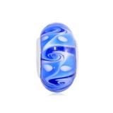 Vnistar Copper core blue glass beads PGB357 PGB357 VNISTAR Alloy European Beads