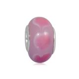 Vnistar pink european glass beads PGB373-3 PGB373-3 VNISTAR Copper Core Glass Beads