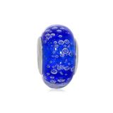 Vnistar Copper core sapphire blue glass beads PGB411-3 PGB411-3 VNISTAR Alloy European Beads