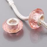 Vnistar peach pink european glass beads PGB423 PGB423 VNISTAR Copper Core Glass Beads