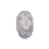 Vnistar white european glass beads PGB499-2 PGB499-2 VNISTAR Copper Core Glass Beads