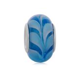 Vnistar blue glass european bead PGB547 PGB547 VNISTAR Copper Core Glass Beads