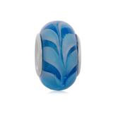 Vnistar blue glass european bead PGB547 PGB547 VNISTAR Copper Core Glass Beads