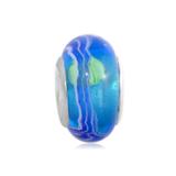 Vnistar Copper core light blue glass beads PGB570 PGB570 VNISTAR Alloy European Beads