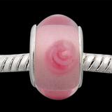 Vnistar pink copper core glass beads PGB612 PGB612 VNISTAR Alloy European Beads