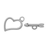 Steel OT Toggle Clasp PJ007-1 VNISTAR Jewellery