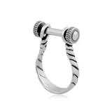 Steel Beaded It Ring PJ024-18 VNISTAR Stainless Steel Accessories