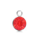 Steel Birthstone Charm,7mm PJ029-1 VNISTAR Jewellery