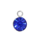 Steel Birthstone Charm,7mm PJ029-12 VNISTAR Accessories