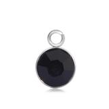 Steel Birthstone Charm,7mm PJ029-2 VNISTAR Steel Small Charms