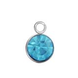 Steel Birthstone Charm,7mm PJ029-3 VNISTAR Jewellery